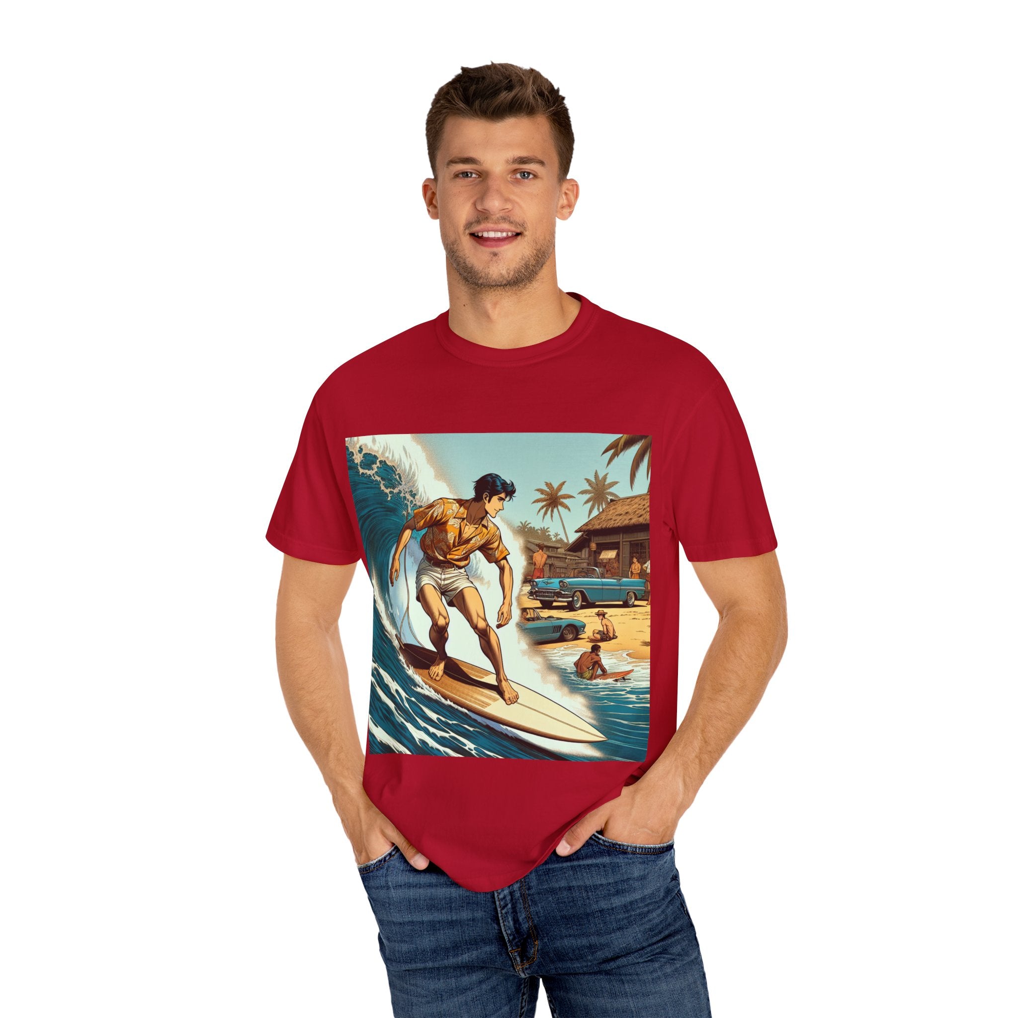 Surfing Vibes T-Shirt for Beach Lovers, Summer Apparel, Unisex Graphic Tee, Vacation Clothing, Casual Wear, Gifts for Surfers