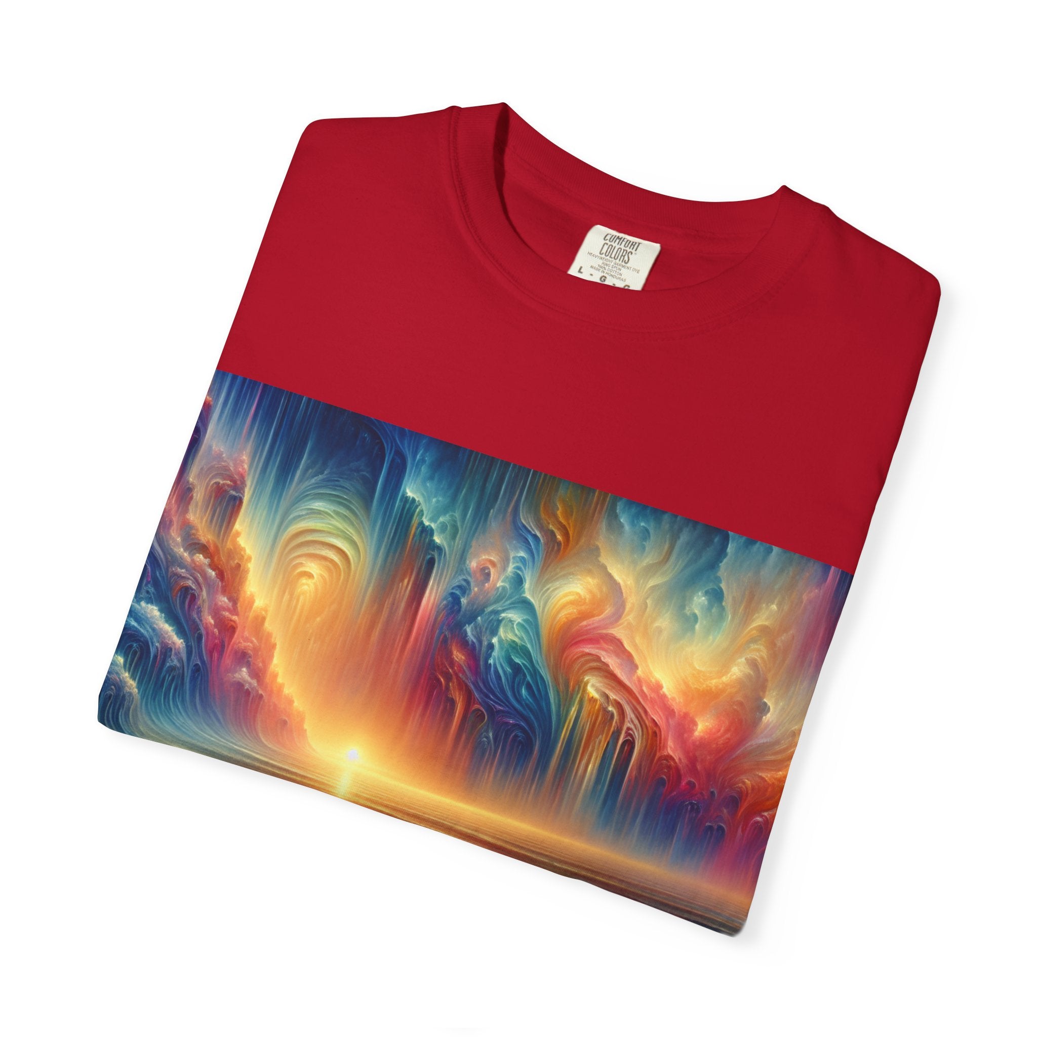 Vibrant Surfing Sunset T-Shirt, Beach Lover Gift, Summer Aesthetic, Unisex Apparel, Adventure Clothe, Travel Essential