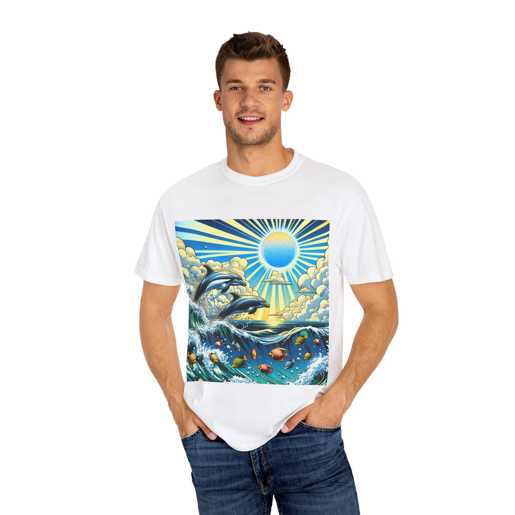Ocean Waves Graphic T-Shirt, Beach Apparel, Summer Outfit, Gift for Beach Lovers, Unisex Ocean Tee, Casual Clothing