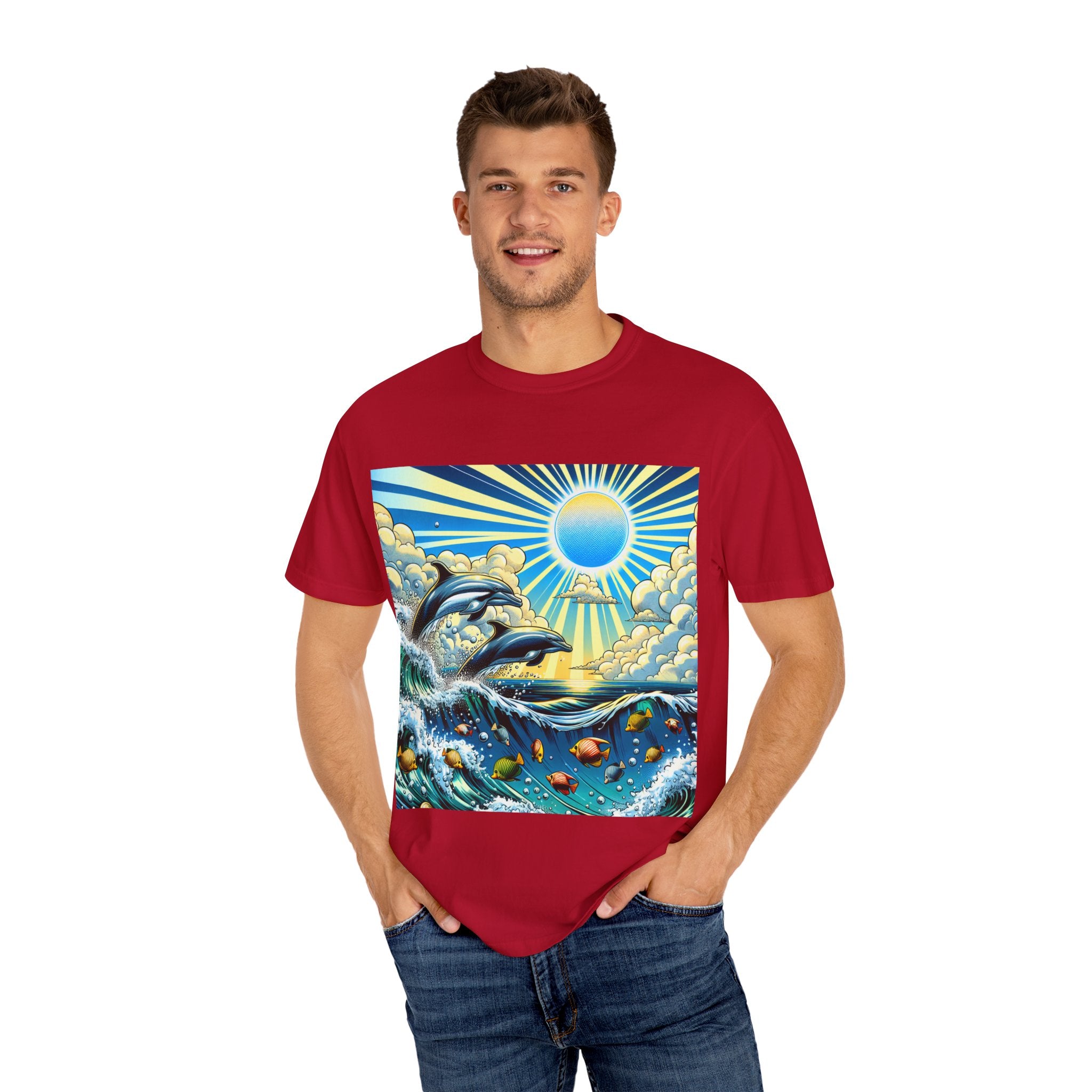 Ocean Waves Graphic T-Shirt, Beach Apparel, Summer Outfit, Gift for Beach Lovers, Unisex Ocean Tee, Casual Clothing