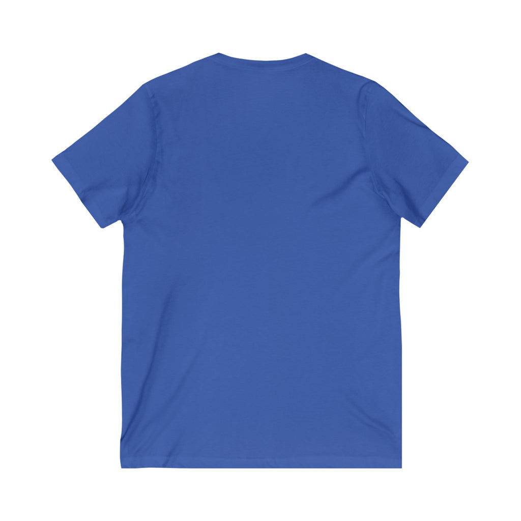 Surfer Vibes Unisex V-Neck Tee, Beach Style Top, Summer Apparel, Gift for Surfers, Casual Wear, Travel Tee