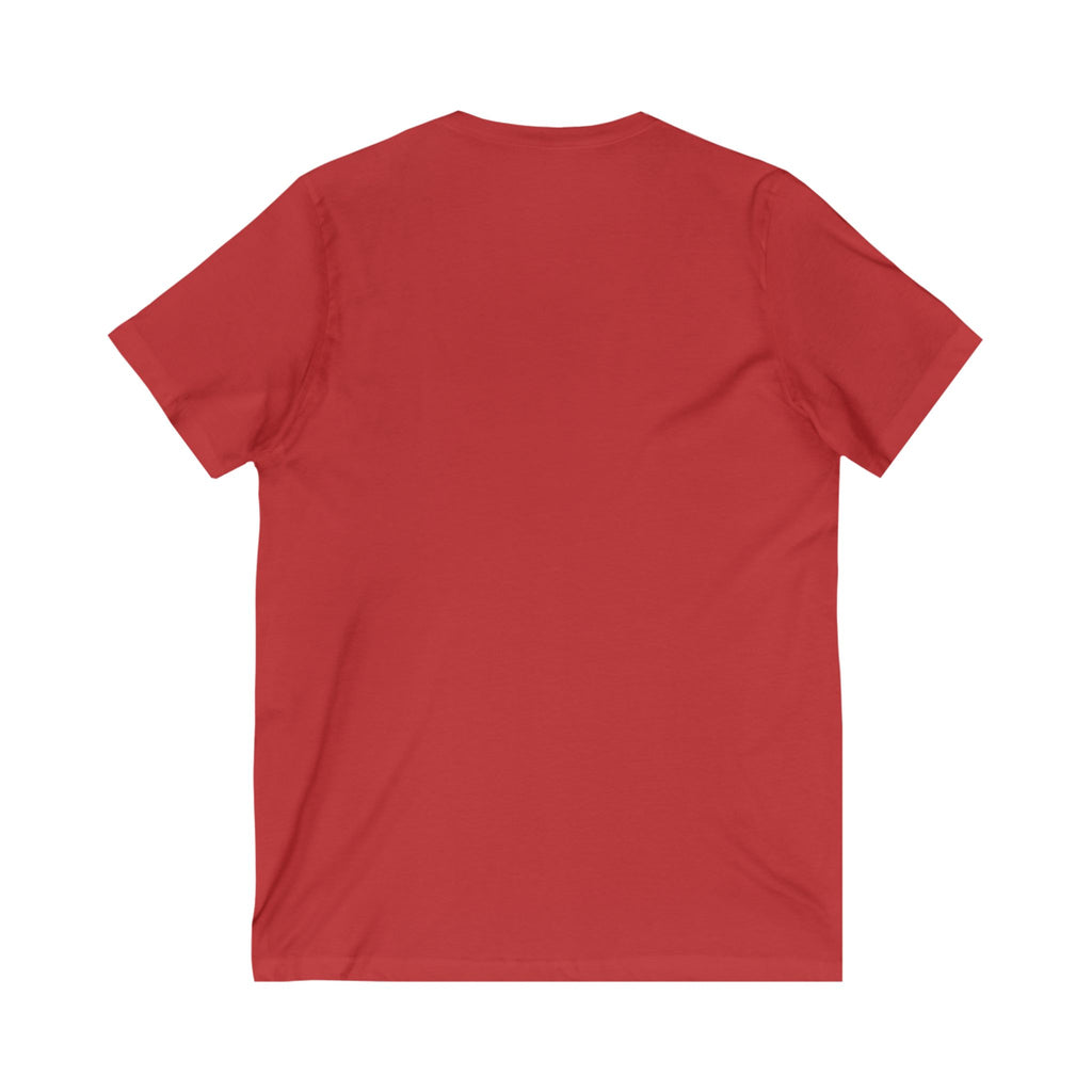 Surfer Vibes Unisex V-Neck Tee, Beach Style Top, Summer Apparel, Gift for Surfers, Casual Wear, Travel Tee
