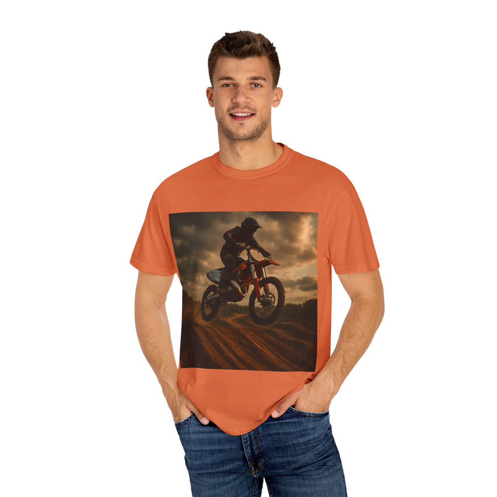Motocross Adventure T-Shirt | Unisex Garment-Dyed Tee for Riders, Gifts for Motocross Fans, Sportswear, Casual Wear, Outdoor Activities