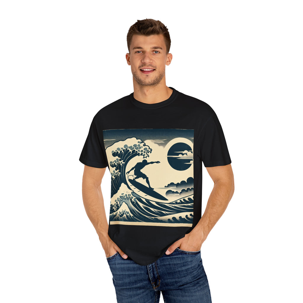 Ocean Wave Surfing T-Shirt, Casual Beach Wear, Summer Vibe Tee, Unisex Graphic Tee, Perfect Gift for Surfers