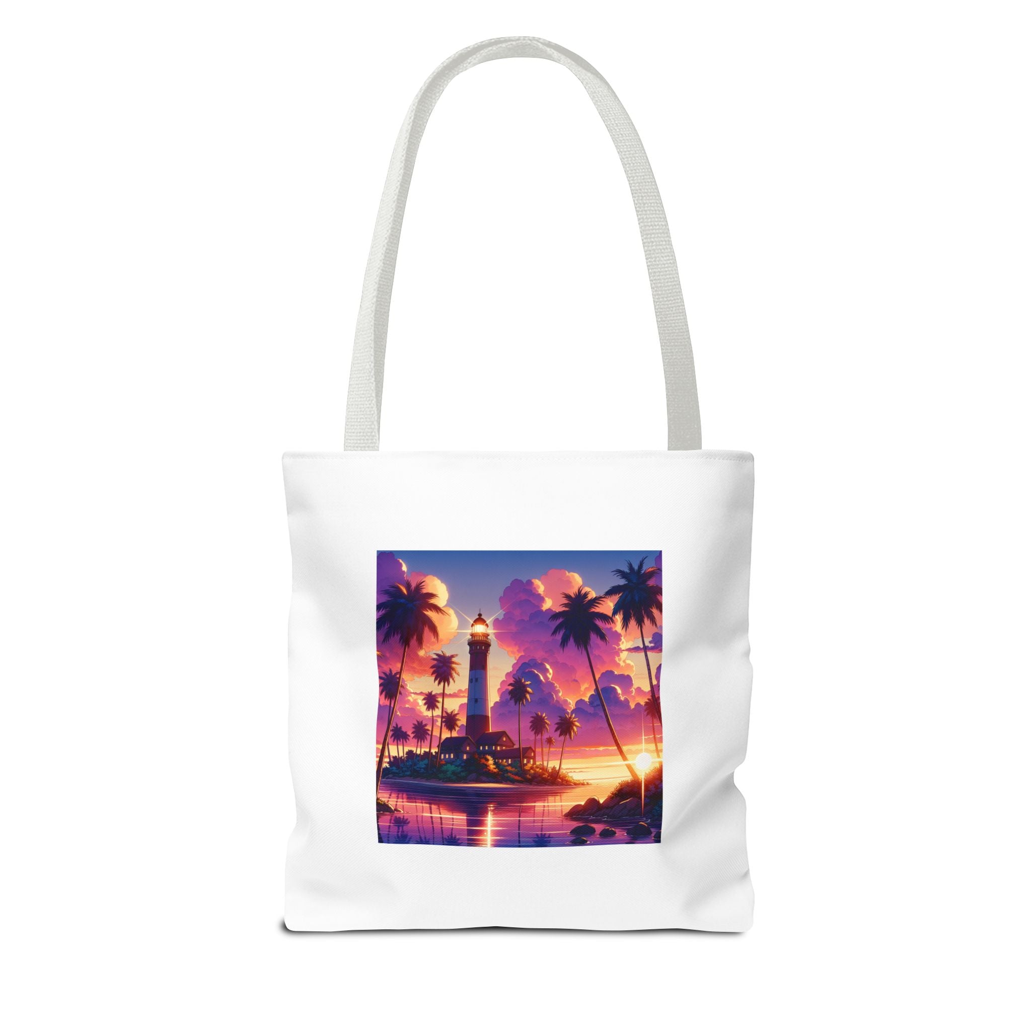 Tote Bag with Lighthouse Design | Beach Bag, Travel Tote, Vacation Accessory, Gift for Ocean Lovers, Summer Tote