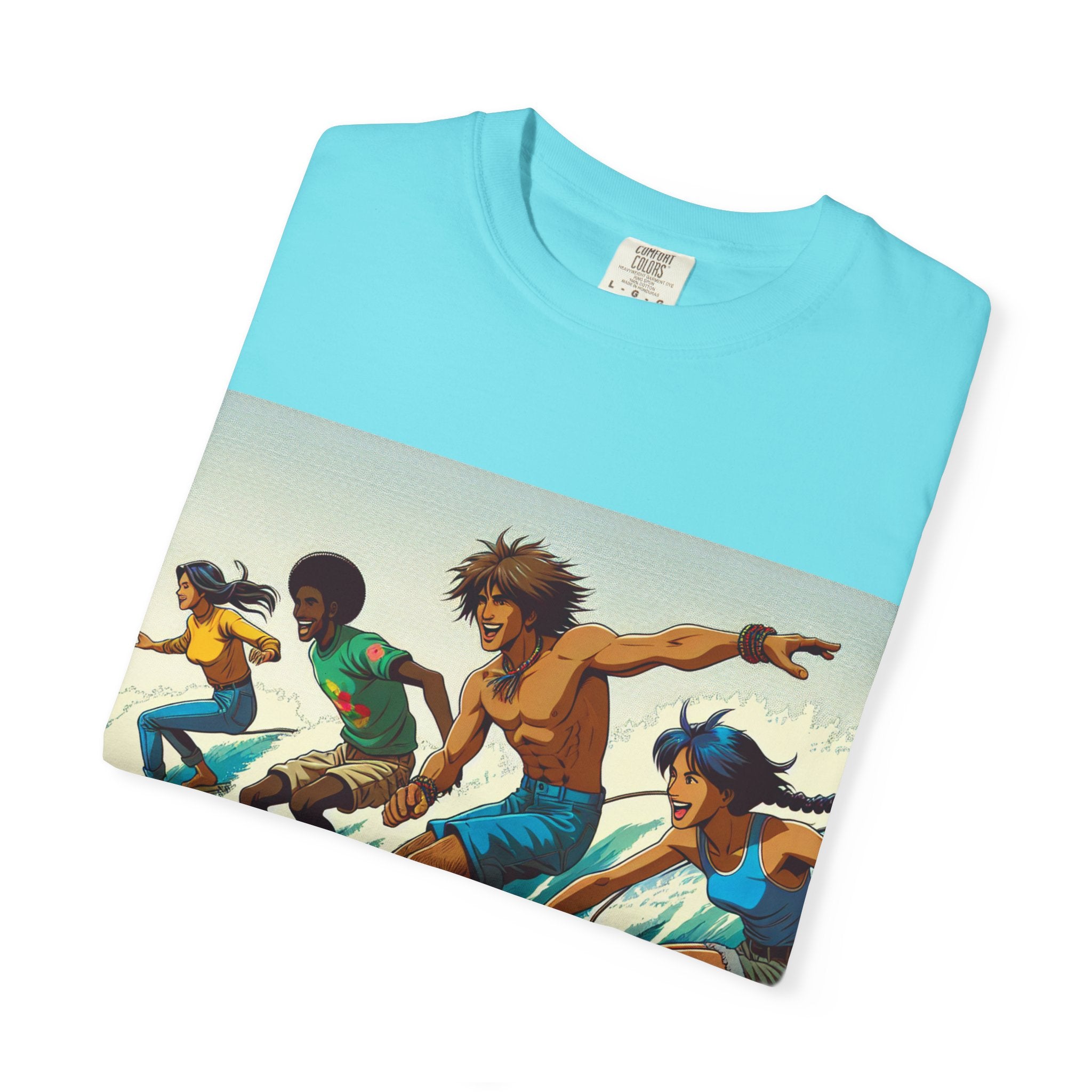 Surfing Vibes Unisex T-shirt, Beachwear, Summer Apparel, Surfing Gift, Casual Tee