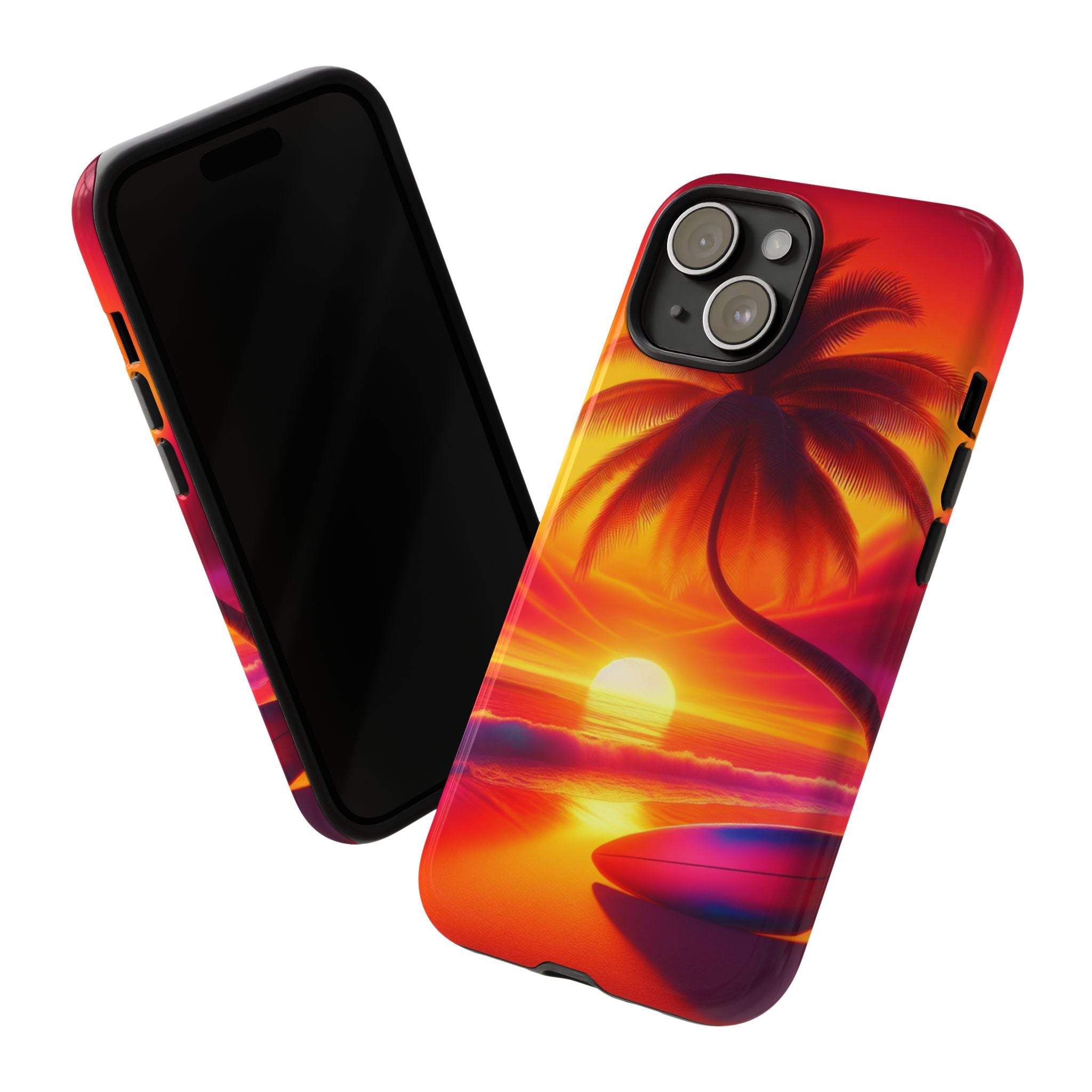 Tropical Phone Case with Sunset and Palm Tree Design | Summer Vibes, Beach Lover's Gift, Vacation Essential, Stylish Protection, [...]