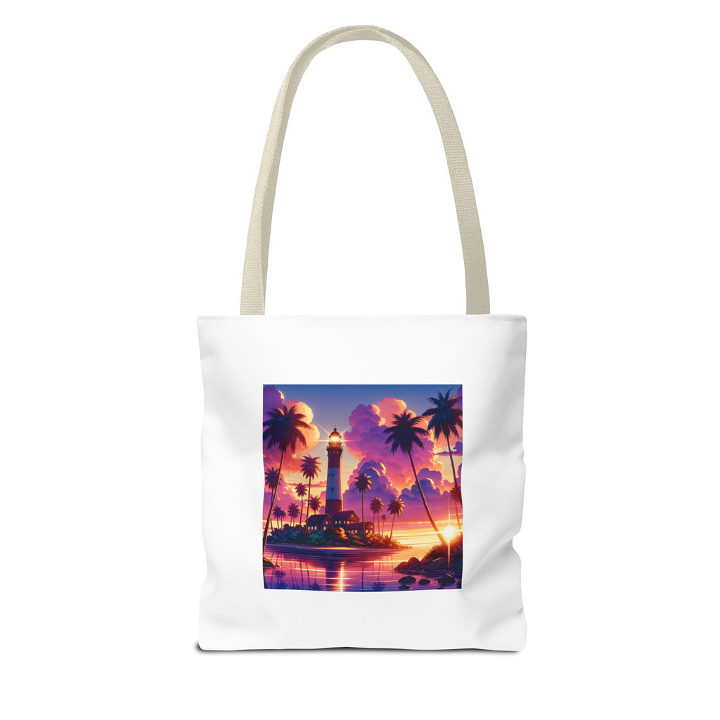 Tote Bag with Lighthouse Design | Beach Bag, Travel Tote, Vacation Accessory, Gift for Ocean Lovers, Summer Tote