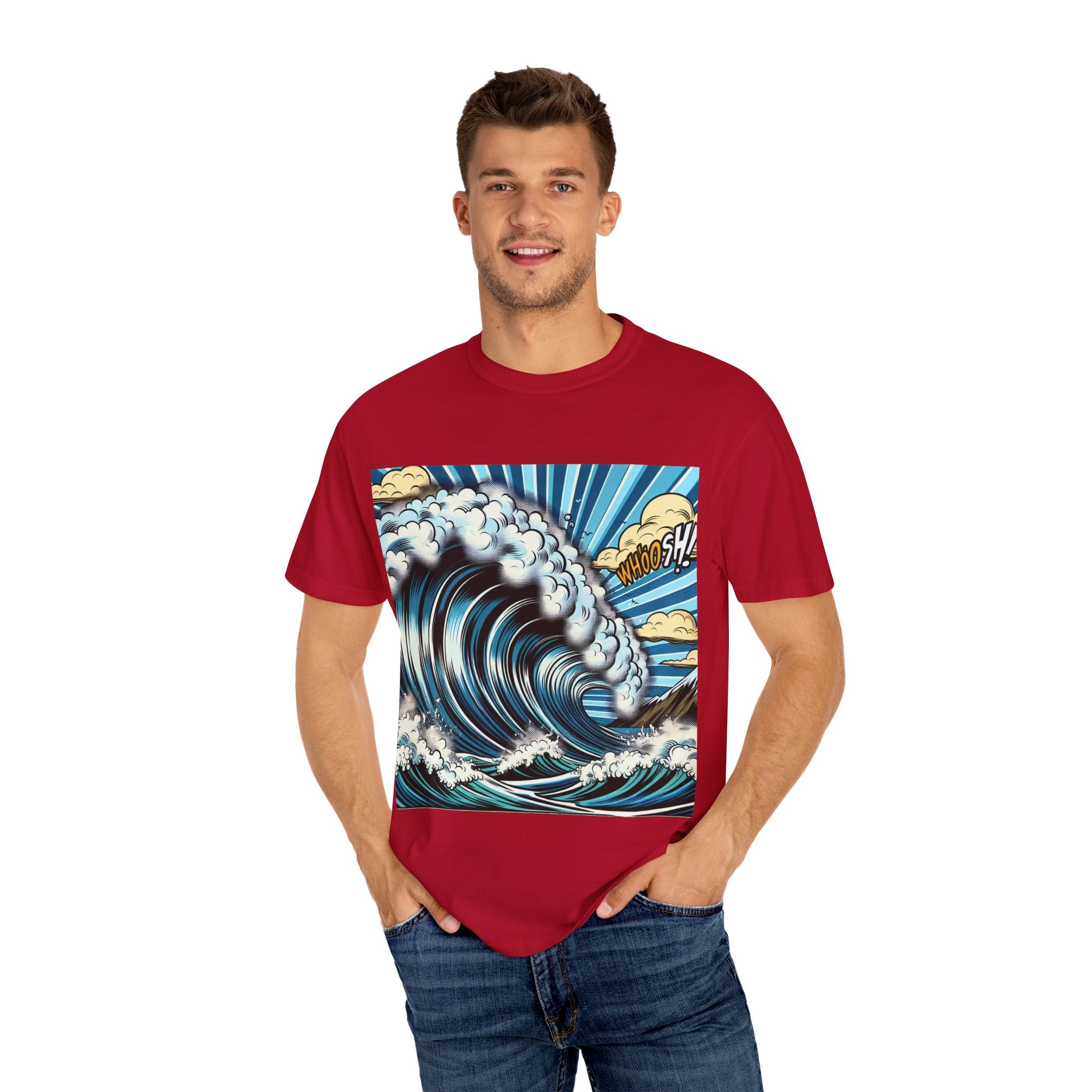 Stylish Wave Graphic T-Shirt for Surf Lovers, Unisex Beach Apparel, Gift for Surfers, Casual Summer Tee, Ocean Art Shirt