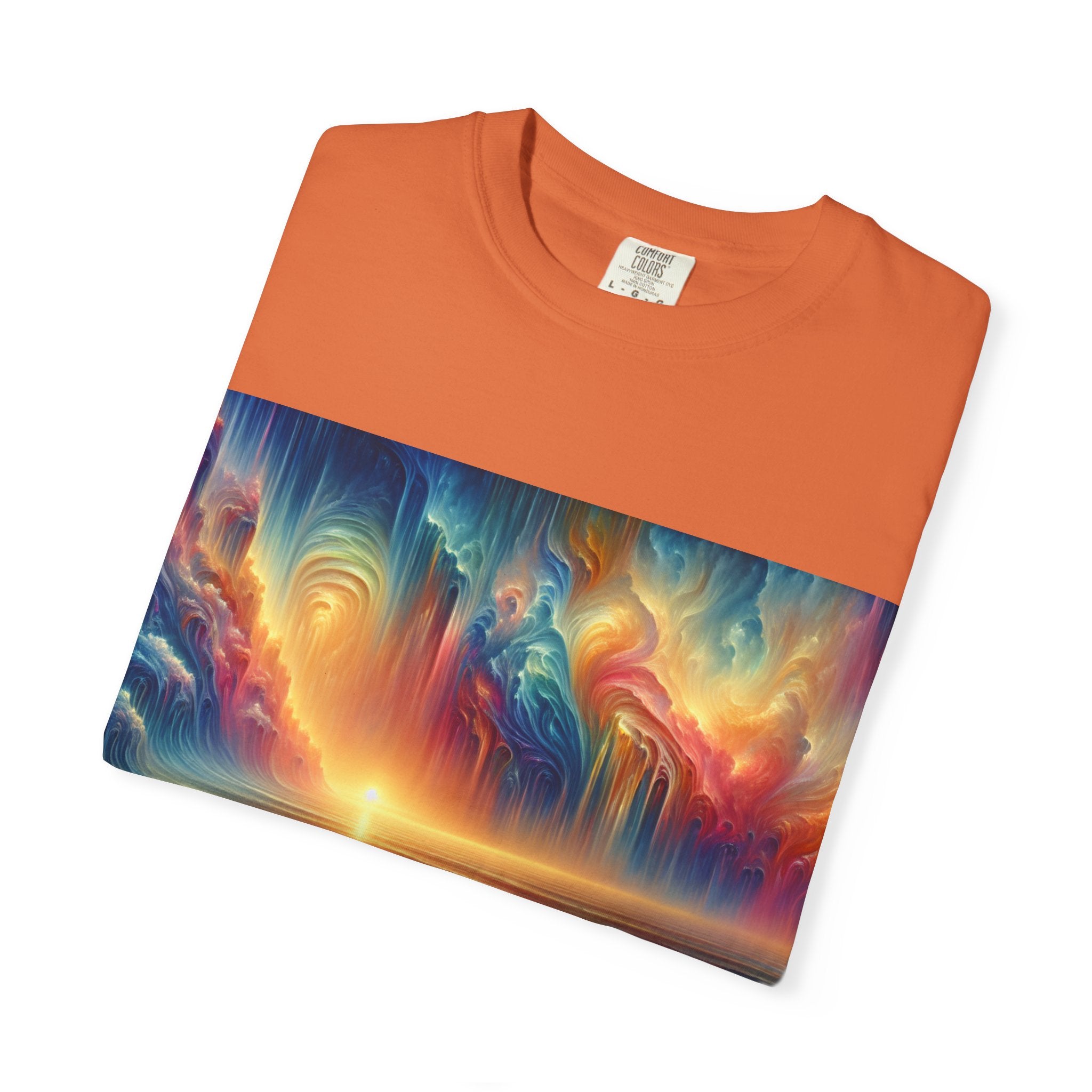 Vibrant Surfing Sunset T-Shirt, Beach Lover Gift, Summer Aesthetic, Unisex Apparel, Adventure Clothe, Travel Essential