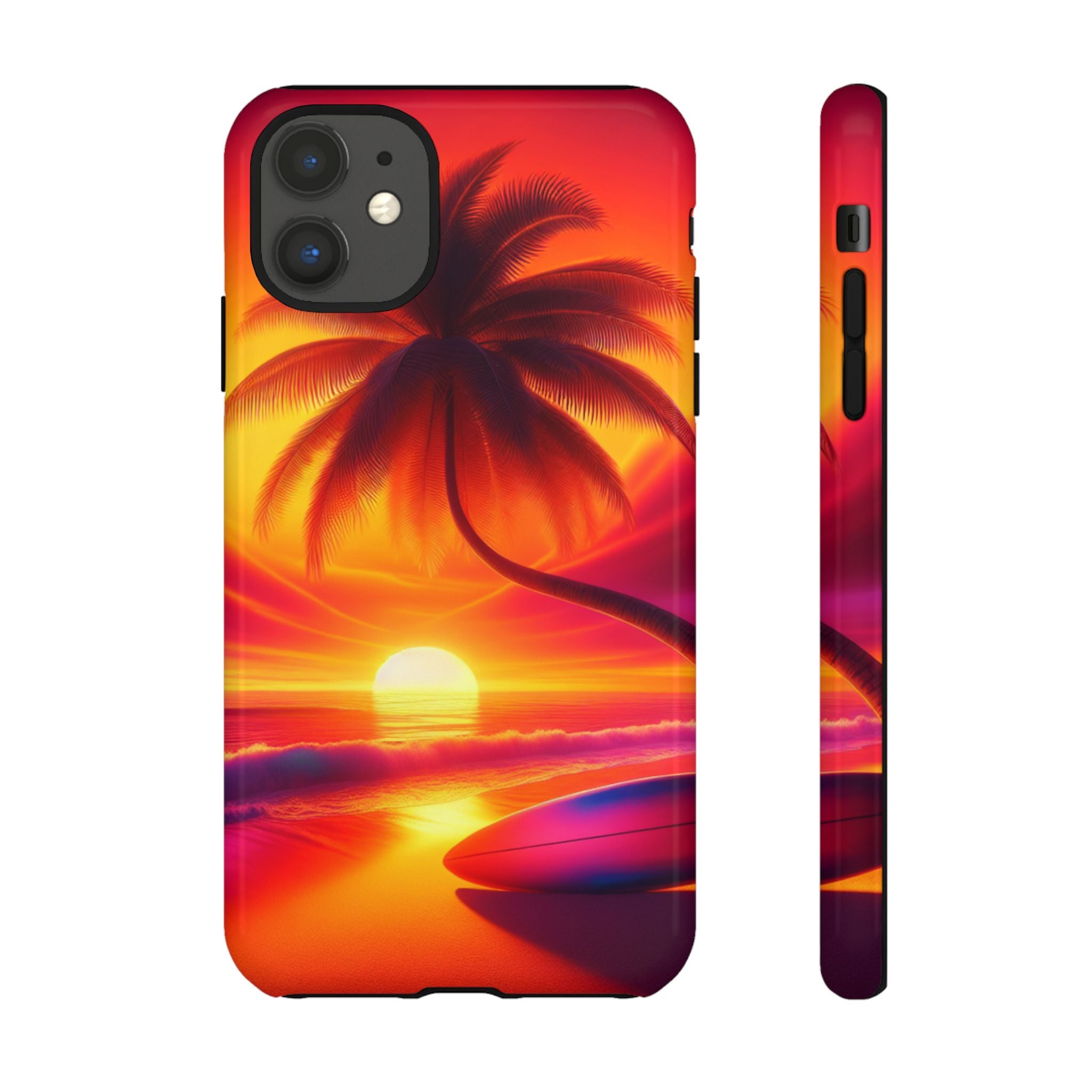 Tropical Phone Case with Sunset and Palm Tree Design | Summer Vibes, Beach Lover's Gift, Vacation Essential, Stylish Protection, [...]