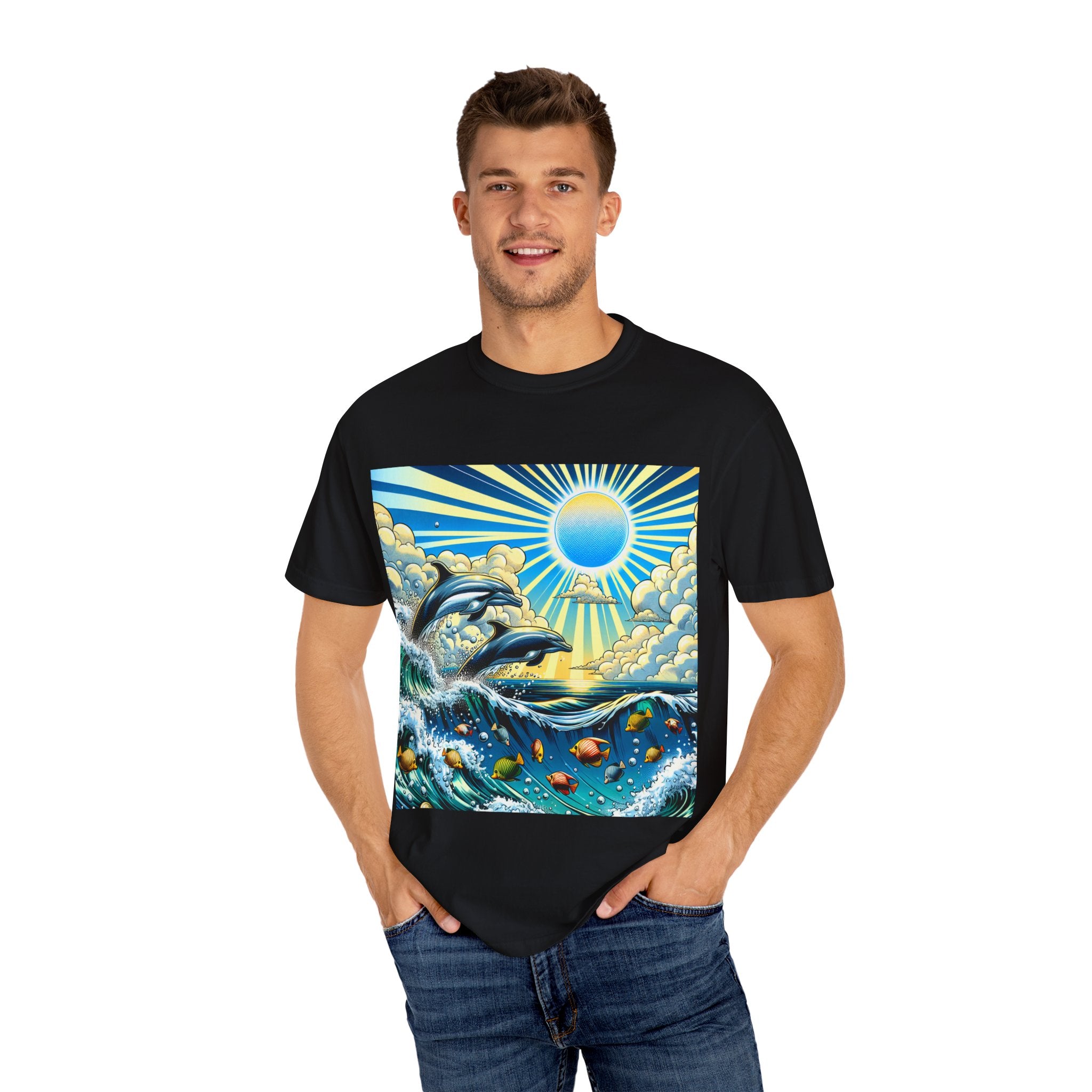 Ocean Waves Graphic T-Shirt, Beach Apparel, Summer Outfit, Gift for Beach Lovers, Unisex Ocean Tee, Casual Clothing