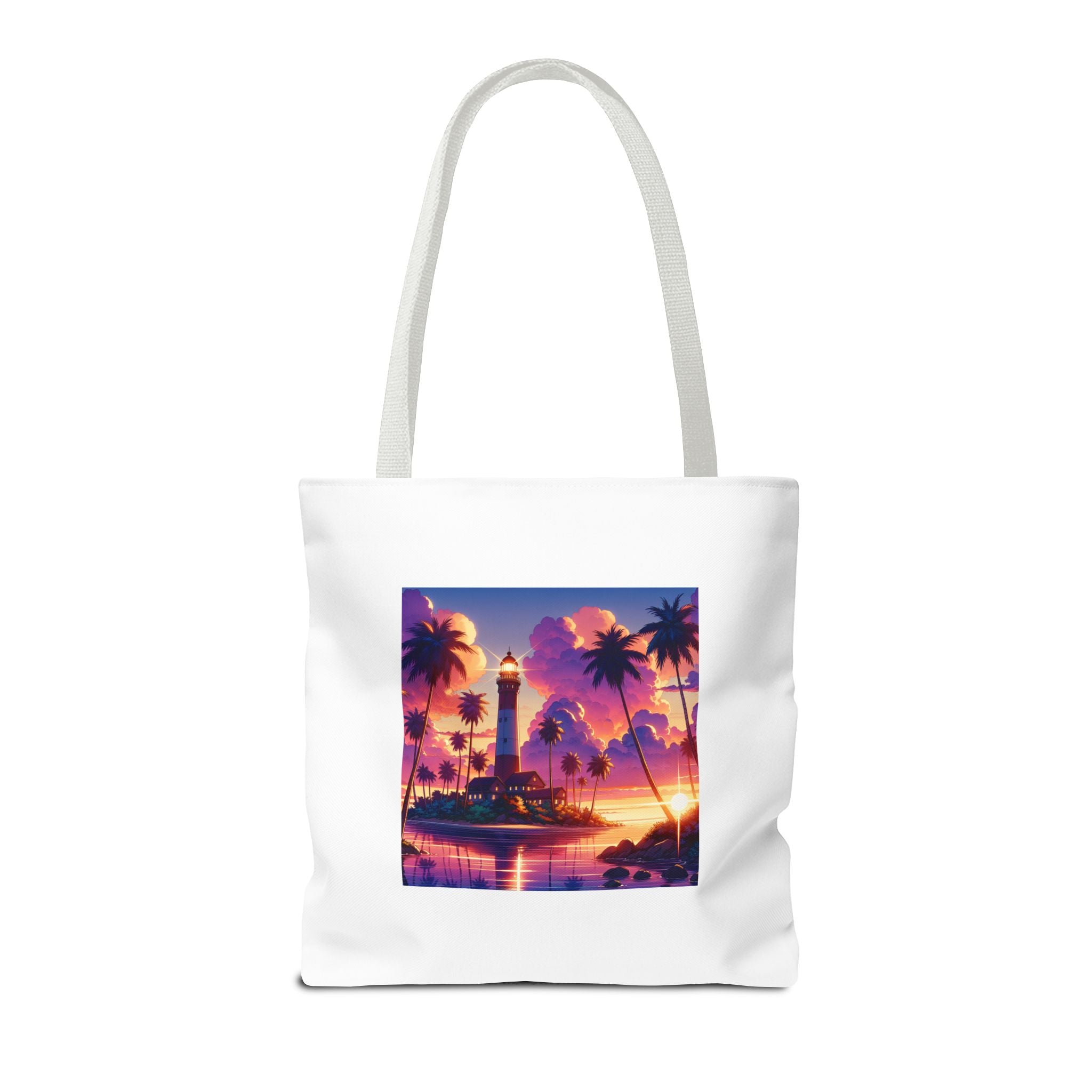 Tote Bag with Lighthouse Design | Beach Bag, Travel Tote, Vacation Accessory, Gift for Ocean Lovers, Summer Tote
